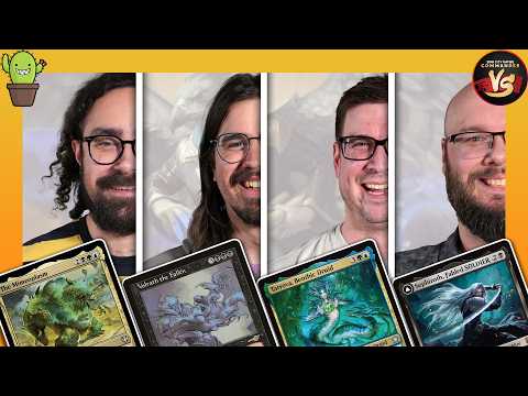 We played decks from @starcitygames COMMANDER VS | Mimeoplasm VS Sephiroth VS Tatyova VS Volrath