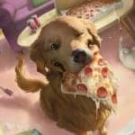 A Commander Deck Tech on Lucky, the Pizza Dog
