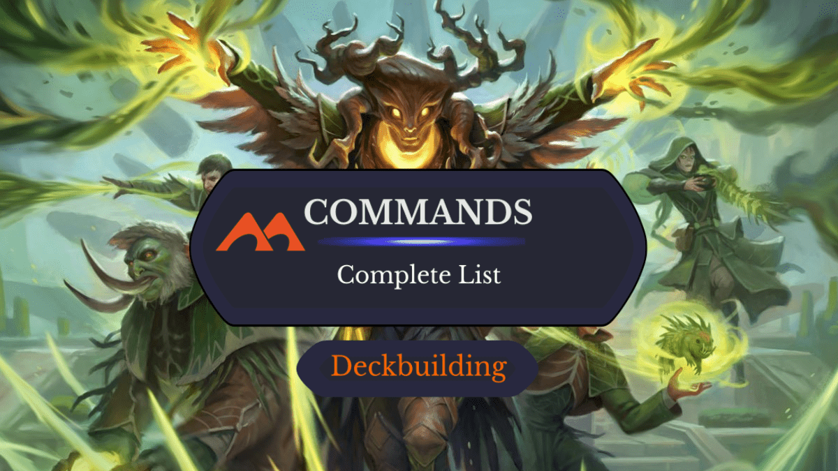 Complete List of All 29 Command Cards in MTG