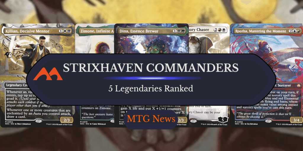 Ranking All 5 Strixhaven Precon Face Commanders