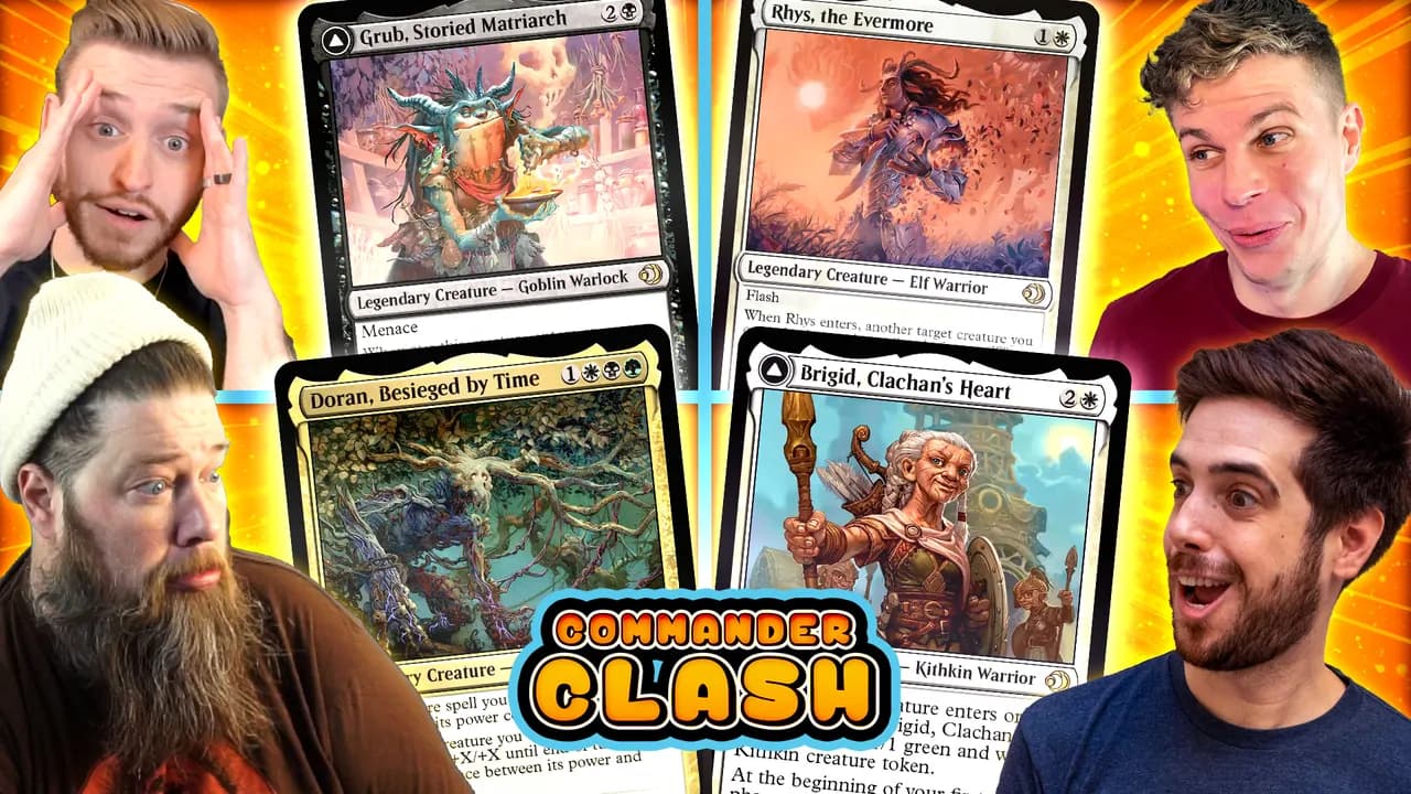 Goblin Mill vs Power Matters Treefolk vs Kithkin Burn vs Mono-White Elves | Commander Clash S19 E13