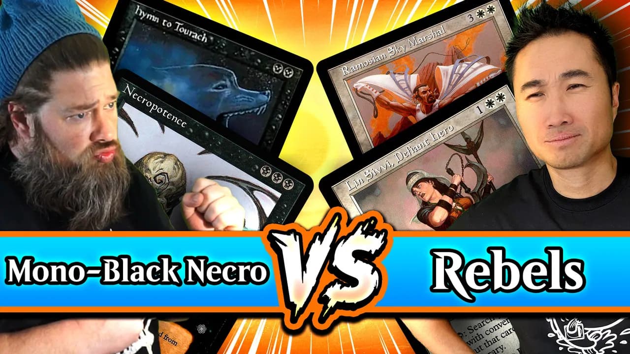 Mono-Black Necro (1996) vs. Rebels (2000) | Best Standard Deck Ever Top 64